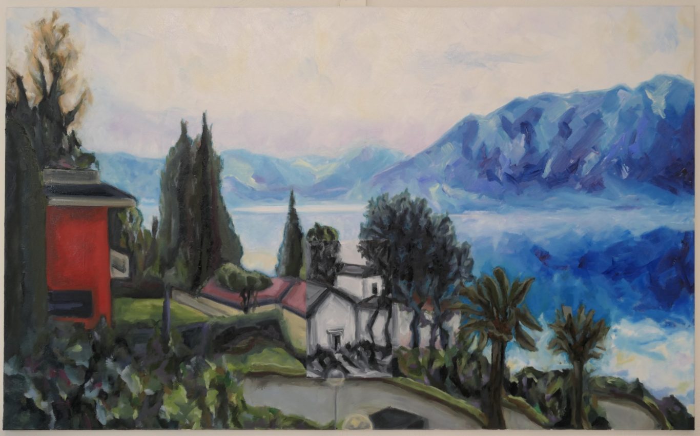 Titel: Blaue Stunde, Lago Maggiore